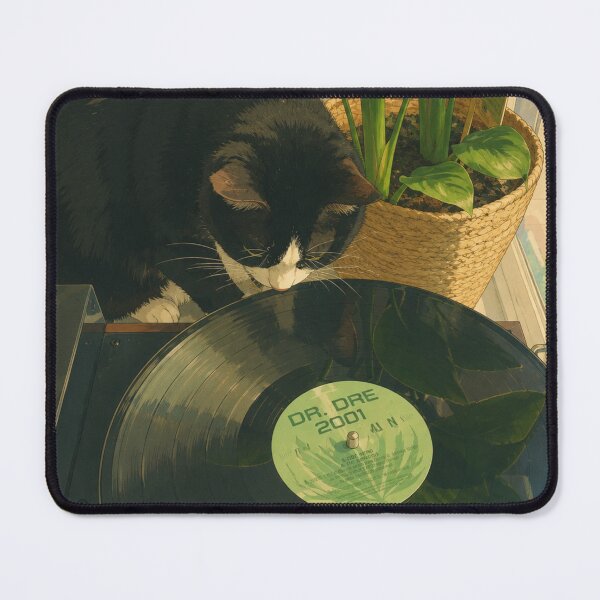 Item preview, Our Sunny Jam: Cat & Dr. Dre at Home designed and sold by Madame-Verny.