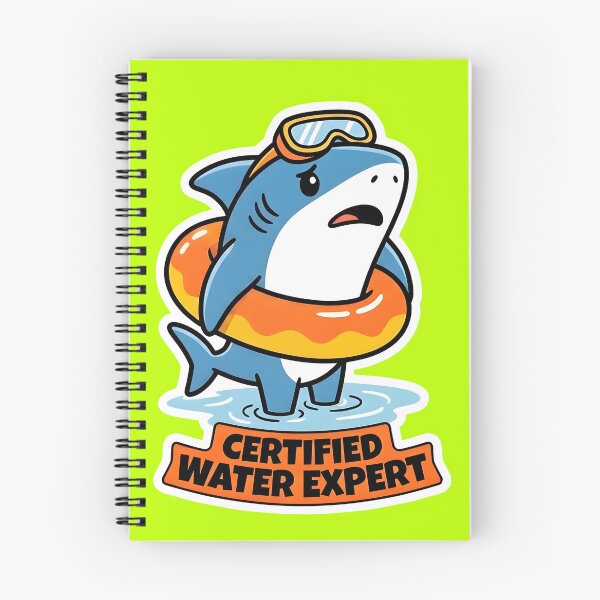 Item preview, Funny Scared Shark Certified Water Expert designed and sold by Herodestroyer.