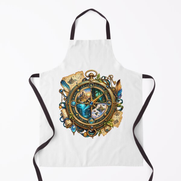 Item preview, Enchanted Compass of Four Realms | Fantasy Worlds, Magical Map & Celestial Adventure designed and sold by MrDev.