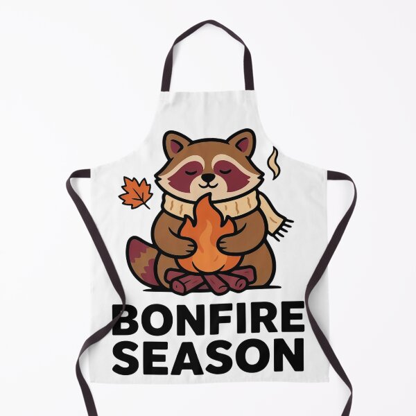 Item preview, Bonfire Season Raccoon – Cozy Fall Campfire Design designed and sold by LYRA-Concepts.