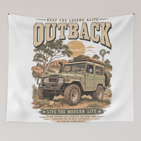 Item preview, Keep The Legend Alive Vintage Outback 4x4 Offroad Retro 4WD Australia designed and sold by Yellowriversss.