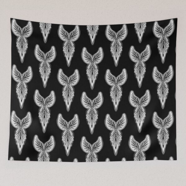 Item preview, Glowing Grey Phoenix Tribal Smoke Aura designed and sold by URSM.