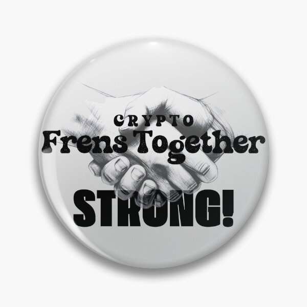 Item preview, Crypto Together Strong Blockchain Handshake Art designed and sold by AXENT Designs.