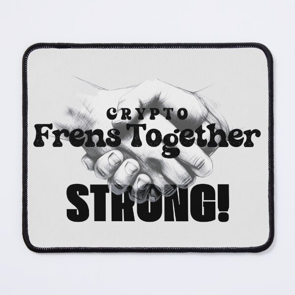Item preview, Crypto Together Strong Blockchain Handshake Art designed and sold by AXENT Designs.