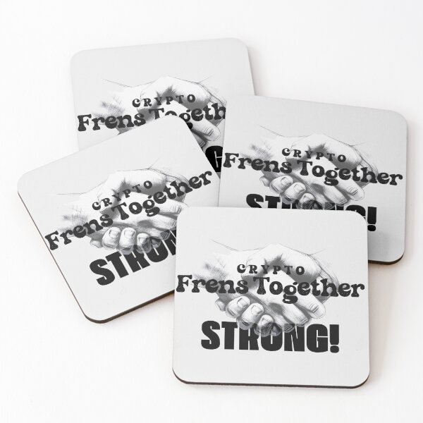 Item preview, Crypto Together Strong Blockchain Handshake Art designed and sold by AXENT Designs.