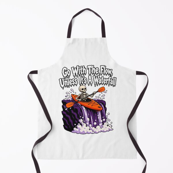 Item preview, Whitewater Kayaking Skeleton Waterfall Go With The Flow designed and sold by chattsuede.