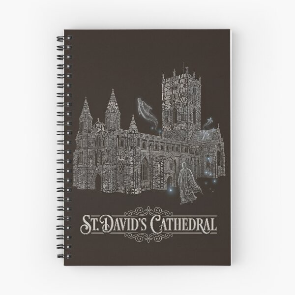 Item preview, St Davids Cathedral Wales Haunted Medieval Sanctuary Typography Art designed and sold by naughty-raccoon.