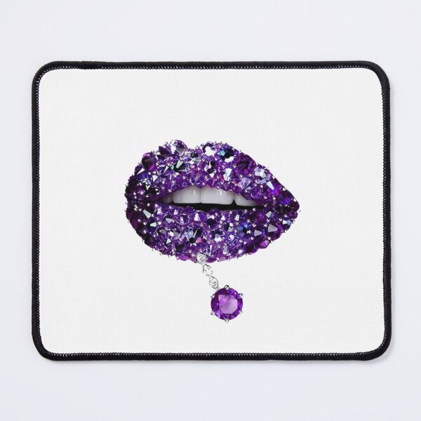Item preview, Purple Lips Rhinestone Glam designed and sold by roartusa.