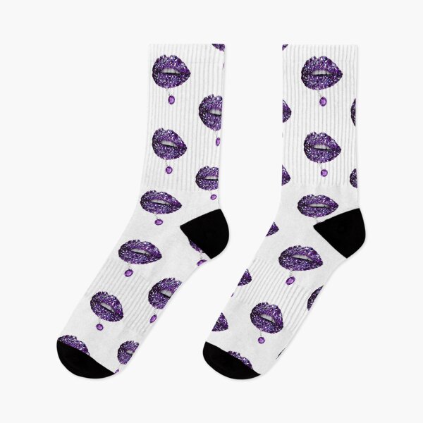 Item preview, Purple Lips Rhinestone Glam designed and sold by roartusa.