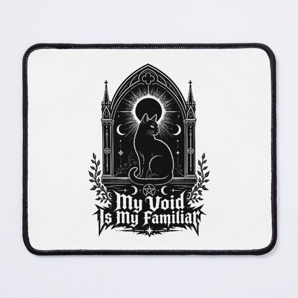 Item preview, Gothic Black Cat Familiar Occult Moon Pentagram designed and sold by chattsuede.
