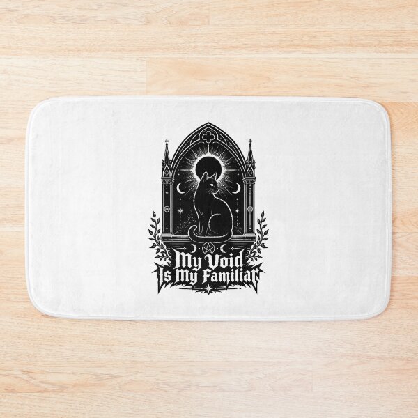 Item preview, Gothic Black Cat Familiar Occult Moon Pentagram designed and sold by chattsuede.