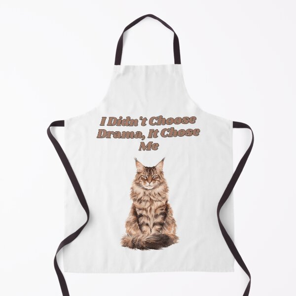 Item preview, Dramatic Maine Coon Cat Quote Watercolor Illustration designed and sold by NatureUnleashed.