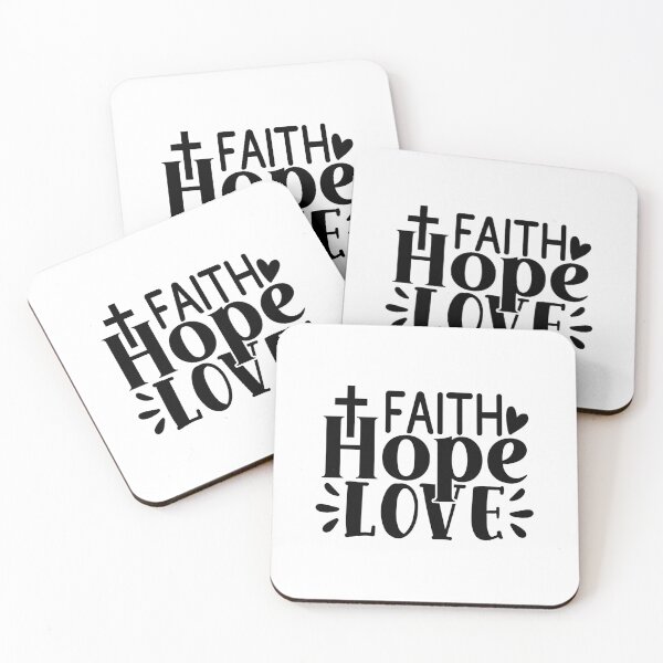Item preview, Faith, Hope, and Love Christian Typography designed and sold by interdesigner.