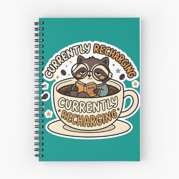 Item preview, Sleepy Raccoon Coffee Recharging designed and sold by Herodestroyer.