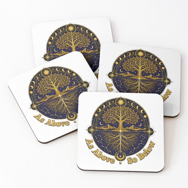 Item preview, As Above So Below Sacred Geometry Tree Of Life designed and sold by chattsuede.