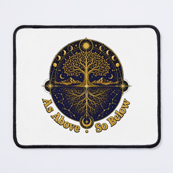 Item preview, As Above So Below Sacred Geometry Tree Of Life designed and sold by chattsuede.