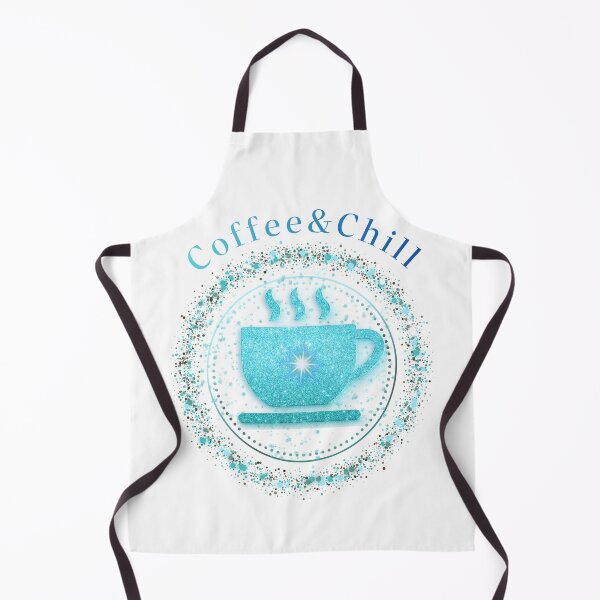 Item preview, Coffee & Chill - Blue Glitter Sparkle Mug Logo designed and sold by MinimalAurashop.