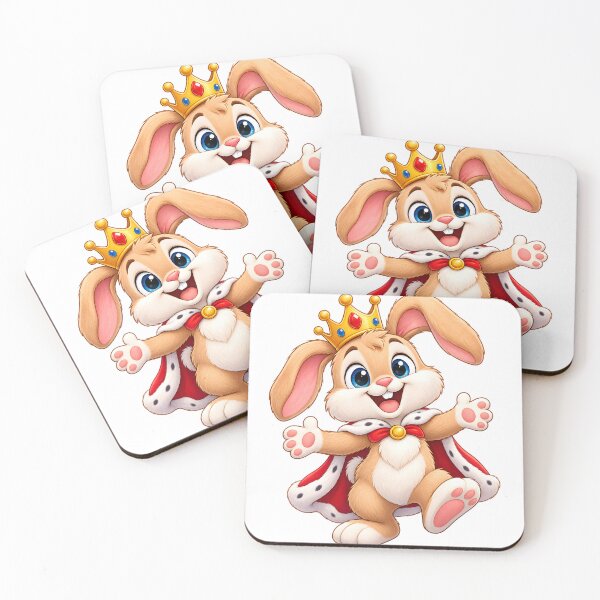 Item preview, Royal Bunny – Cute King Rabbit T-Shirt Design | Funny Bunny Apparel designed and sold by VelnoraDigital.