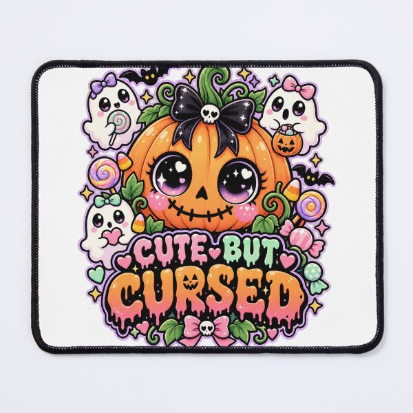 Item preview, Cute but Cursed Pumpkin | Pastel Horror Halloween Pumpkin Art designed and sold by DmaarGroup.