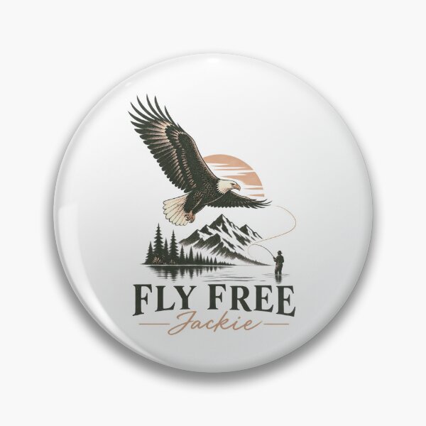 Item preview, Fly Free Jackie Logo | Minimalist Freedom-Inspired Design designed and sold by CutieGalore.