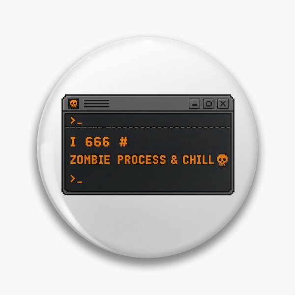 Item preview, Zombie Process Programmer Humor Command Prompt Skull designed and sold by chattsuede.
