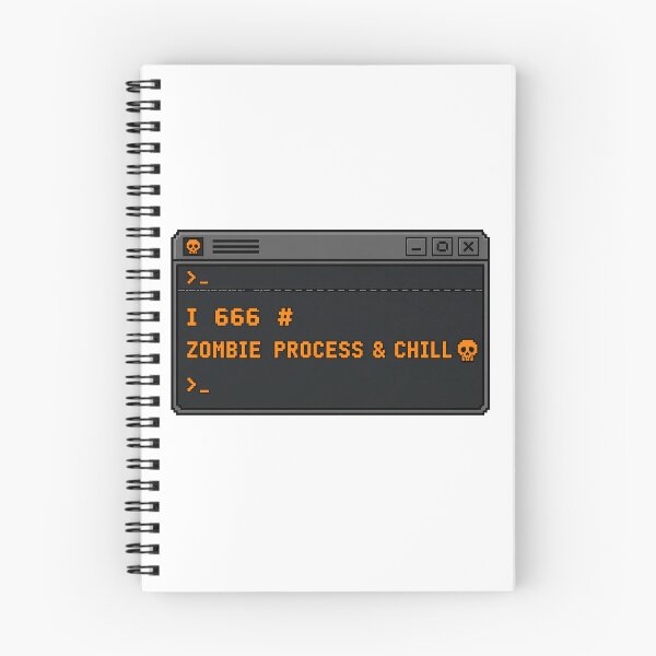 Item preview, Zombie Process Programmer Humor Command Prompt Skull designed and sold by chattsuede.