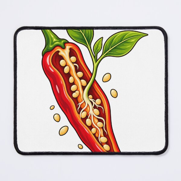 Item preview, Chili Pepper Growth Cross Section designed and sold by ChiliWild.