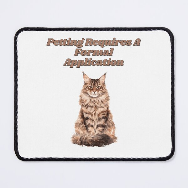 Item preview, Funny Maine Coon Petting Rules Watercolor Design designed and sold by NatureUnleashed.