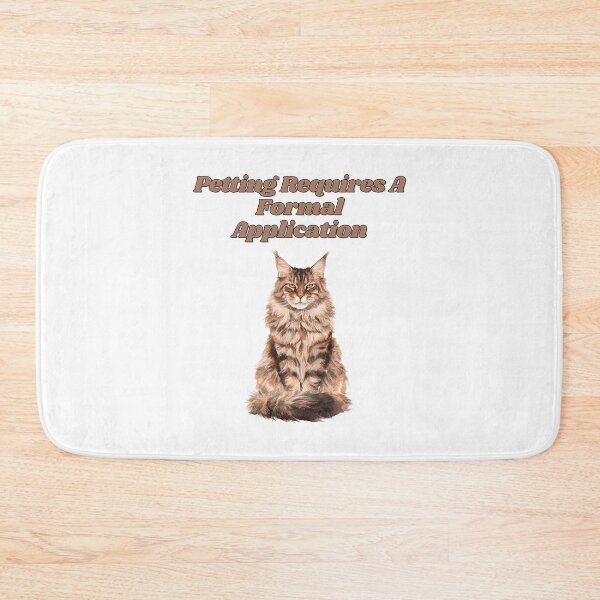 Item preview, Funny Maine Coon Petting Rules Watercolor Design designed and sold by NatureUnleashed.