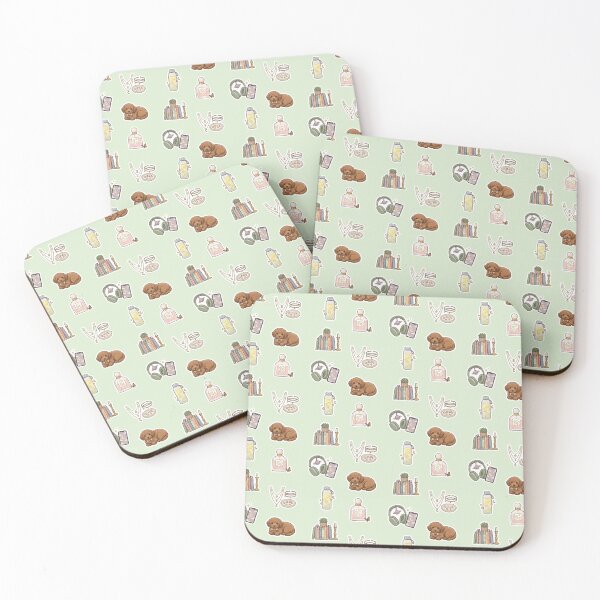 Item preview, Cozy Aesthetic Reader Sticker Pack Cute Poodle Books Headphones Perfume Art designed and sold by Artemis & Woven Collective.