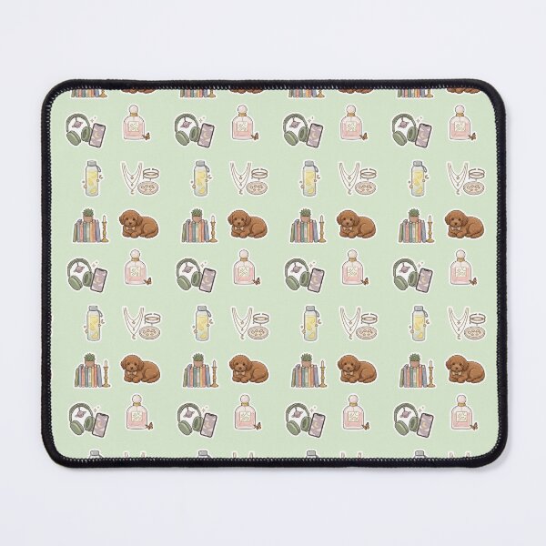 Item preview, Cozy Aesthetic Reader Sticker Pack Cute Poodle Books Headphones Perfume Art designed and sold by Artemis & Woven Collective.