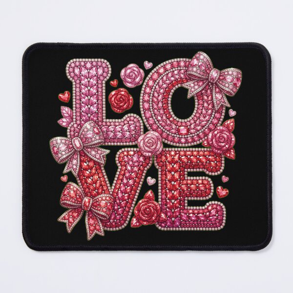 Item preview, Coquette Pink Red Yarn LOVE Shirt designed and sold by ehabm15.