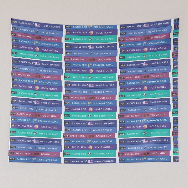 Item preview, "Game Changers" Series Book Stack Pattern (Horizontal) designed and sold by jamierachelz.