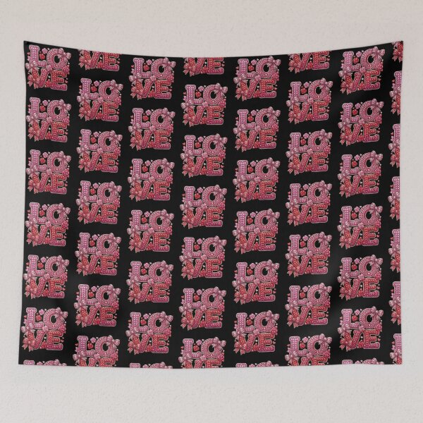 Item preview, Coquette Pink Red Yarn LOVE Shirt designed and sold by ehabm15.