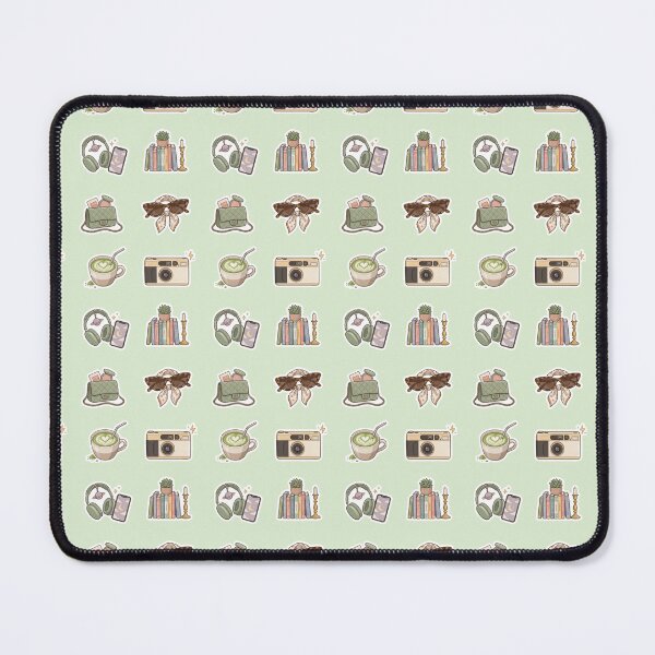 Item preview, Vintage Aesthetic Sticker Pack Matcha Latte Film Camera Books Headphones Art designed and sold by Artemis & Woven Collective.