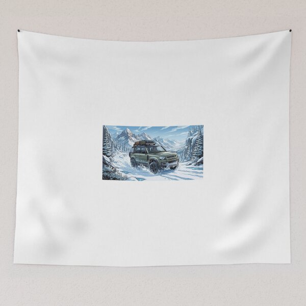 Aperçu de l'œuvre Defender dans la neige créée et vendue par HWDesign28.