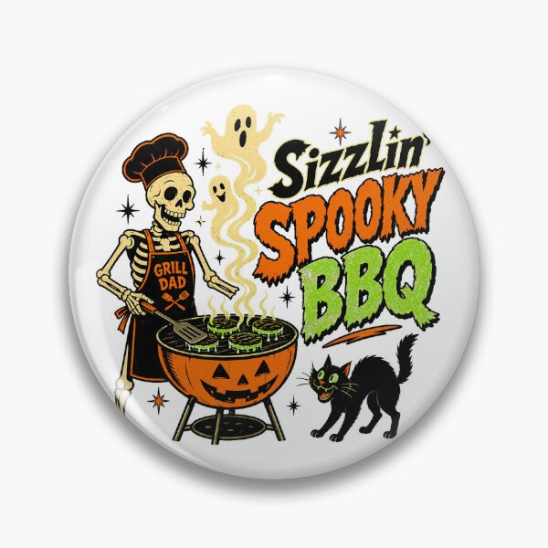 Item preview, Halloween BBQ Skeleton Dad Spooky Grill Master designed and sold by chattsuede.
