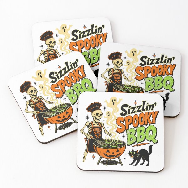 Item preview, Halloween BBQ Skeleton Dad Spooky Grill Master designed and sold by chattsuede.