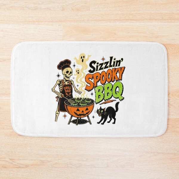Item preview, Halloween BBQ Skeleton Dad Spooky Grill Master designed and sold by chattsuede.