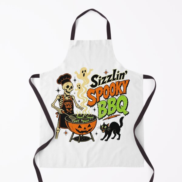 Item preview, Halloween BBQ Skeleton Dad Spooky Grill Master designed and sold by chattsuede.