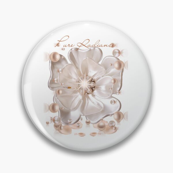 Item preview, Pure Radiance - Elegant Pearl Flower Art designed and sold by MinimalAurashop.