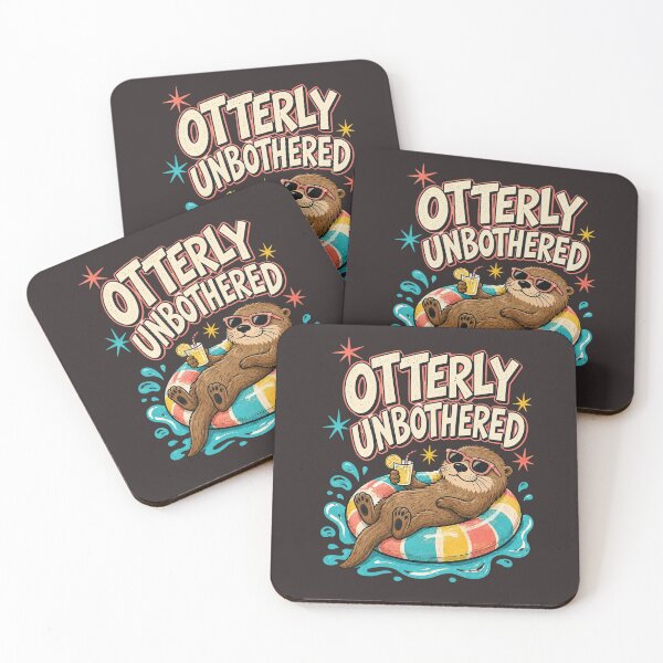 Item preview, Otterly Unbothered – Funny Summer Otter designed and sold by NinaCreator.
