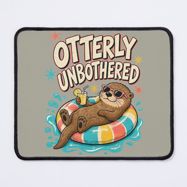 Item preview, Otterly Unbothered – Funny Summer Otter designed and sold by NinaCreator.