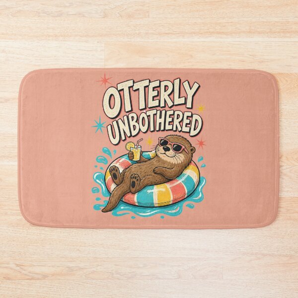 Item preview, Otterly Unbothered – Funny Summer Otter designed and sold by NinaCreator.