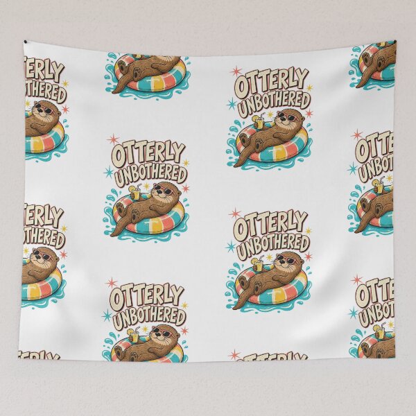 Item preview, Otterly Unbothered – Funny Summer Otter designed and sold by NinaCreator.