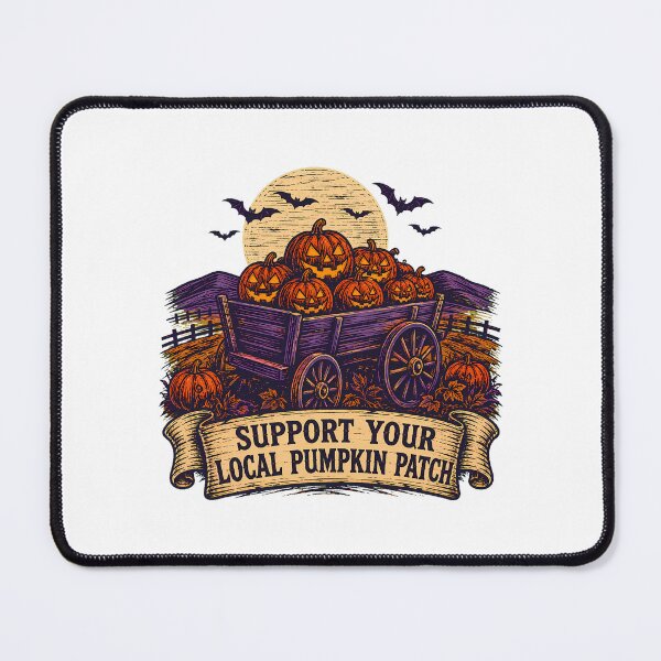Item preview, Support Your Local Pumpkin Patch Halloween Full Moon Wagon designed and sold by chattsuede.