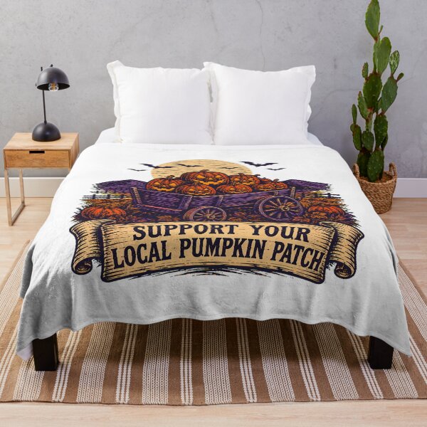 Item preview, Support Your Local Pumpkin Patch Halloween Full Moon Wagon designed and sold by chattsuede.