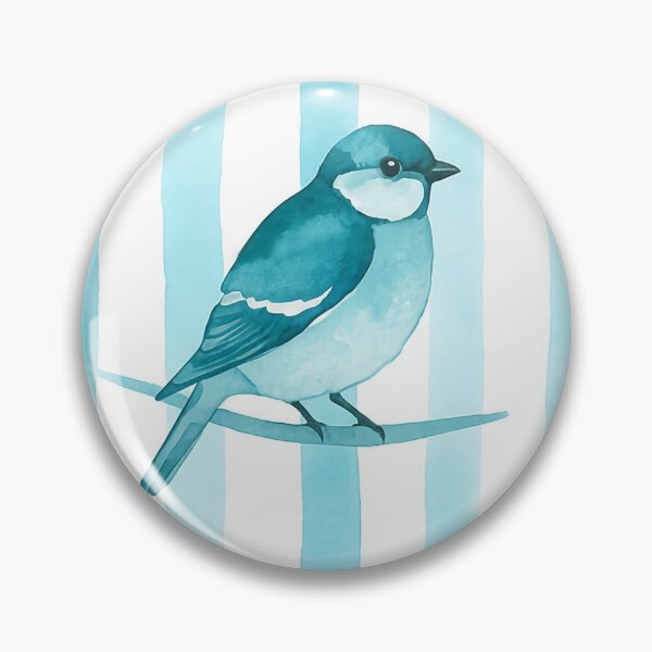 Item preview,  Aqua Bird Watercolor Pattern designed and sold by wissal.studio.