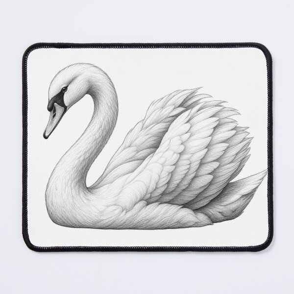 Item preview, Swan Pencil Drawing designed and sold by Print Print On.