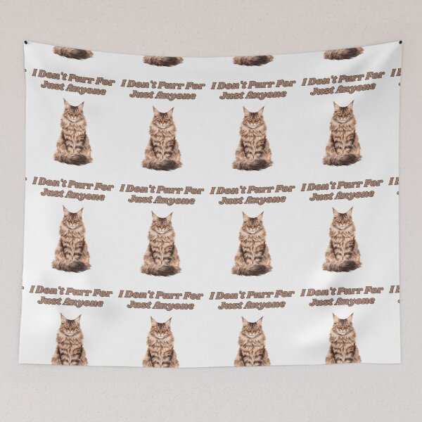 Item preview, Exclusive Maine Coon Purr Watercolor Cat Design designed and sold by NatureUnleashed.